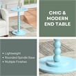 Classic Accents Venetian Islands Spindle Table in Blue Wood Finish