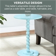 Classic Accents Venetian Islands Spindle Table in Blue Wood Finish