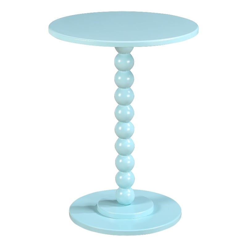 Classic Accents Venetian Islands Spindle Table in Blue Wood Finish
