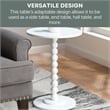 Classic Accents Venetian Islands Spindle Table in White Wood Finish