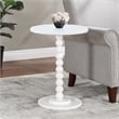 Classic Accents Venetian Islands Spindle Table in White Wood Finish