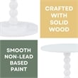 Classic Accents Venetian Islands Spindle Table in White Wood Finish