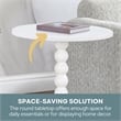 Classic Accents Venetian Islands Spindle Table in White Wood Finish