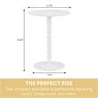 Classic Accents Venetian Islands Spindle Table in White Wood Finish