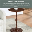 Classic Accents Sanibel Beach Spindle Table in Espresso Wood Finish