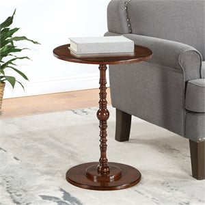 Classic Accents Sanibel Beach Spindle Table in Espresso Wood Finish