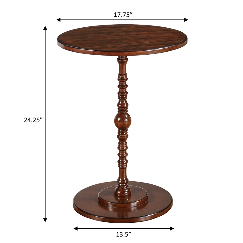 Classic Accents Sanibel Beach Spindle Table in Espresso Wood Finish