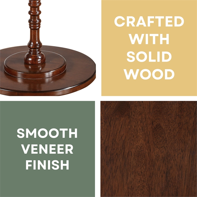 Classic Accents Sanibel Beach Spindle Table in Espresso Wood Finish