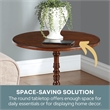 Classic Accents Sanibel Beach Spindle Table in Espresso Wood Finish