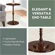 Classic Accents Sanibel Beach Spindle Table in Espresso Wood Finish