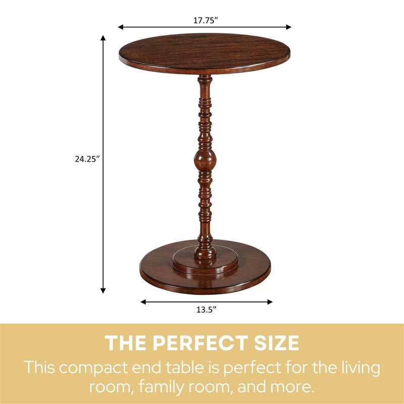 Classic Accents Sanibel Beach Spindle Table in Espresso Wood Finish