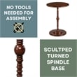 Classic Accents Sanibel Beach Spindle Table in Espresso Wood Finish