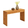 Northfield Hall Console Table/Desk in Brown Burl Wood Finish