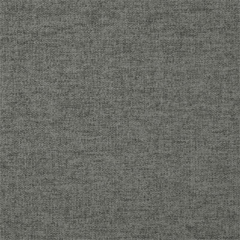 Designs4Comfort Accent Storage Ottoman with Reversible Tray in Gray Fabric