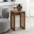 Convenience Concepts Northfield Weave End Table in Beige Wood Finish