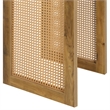 Convenience Concepts Northfield Weave End Table in Beige Wood Finish
