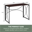 Convenience Concepts Nova Folding Desk in Espresso Wood Finish and Metal Frame