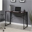 Convenience Concepts Nova Folding Desk in Espresso Wood Finish and Metal Frame