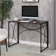 Convenience Concepts Nova Folding Desk in Espresso Wood Finish and Metal Frame