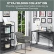 Convenience Concepts Nova Folding Desk in Espresso Wood Finish and Metal Frame