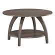 Convenience Concepts Aldrin Coffee Table with Shelf in Gray Wood Finish