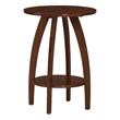 Convenience Concepts Aldrin End Table with Shelf in Espresso Wood Finish
