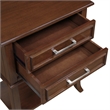 Sydney Two-Drawer End Table with Shelf in Espresso Wood Finish