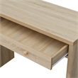Northfield Desk/Hall Entryway Table with Drawer in White Wood Finish
