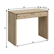 Northfield Desk/Hall Entryway Table with Drawer in White Wood Finish