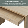 Northfield Desk/Hall Entryway Table with Drawer in White Wood Finish