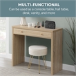 Northfield Desk/Hall Entryway Table with Drawer in White Wood Finish