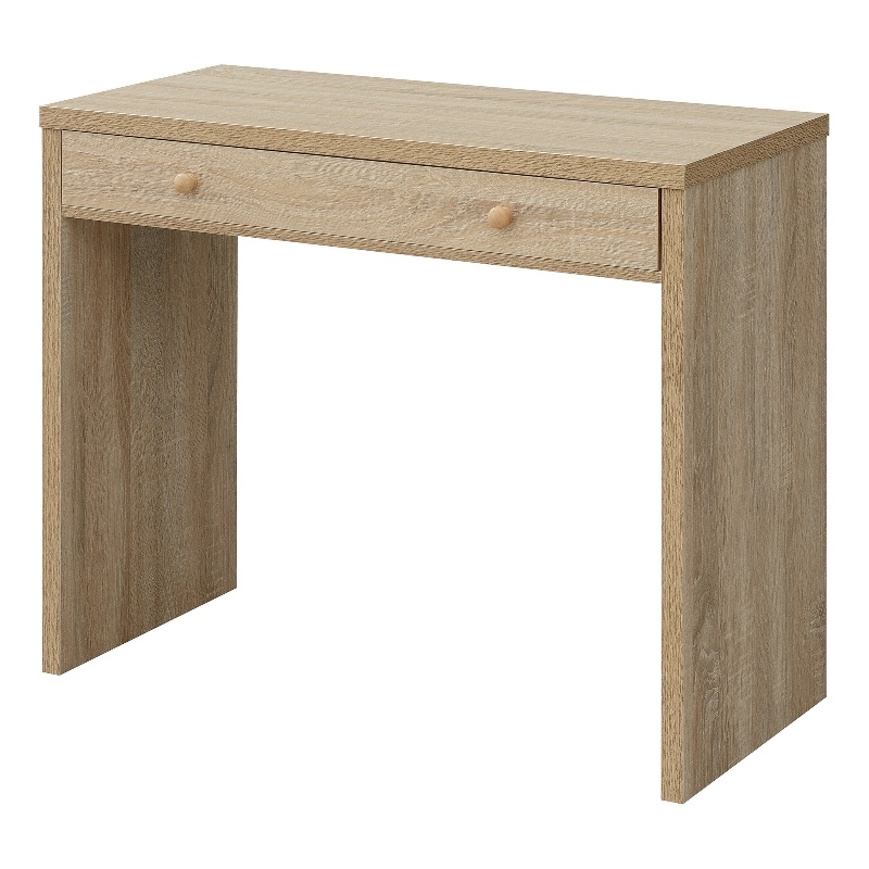 Northfield Desk/Hall Entryway Table with Drawer in White Wood Finish
