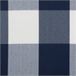 Take a Seat Churchill Accent Chair with Ottoman in Blue and White Fabric