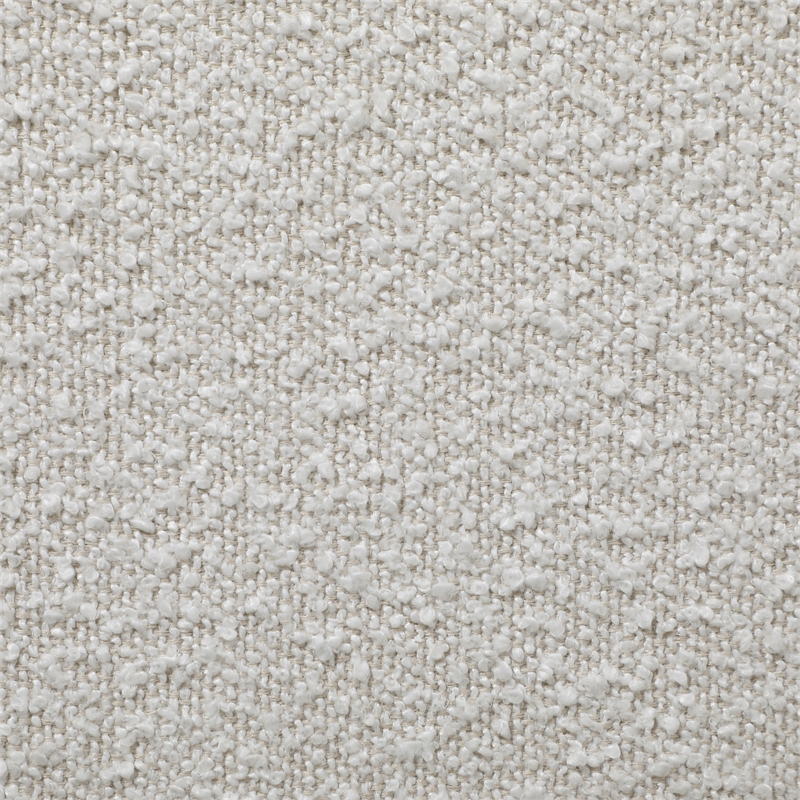 Take a Seat Churchill Accent Chair with Ottoman in Ivory Boucle Fabric