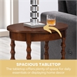 Classic Accents Brandi Oval End Table with Shelf in Espresso Wood Finish