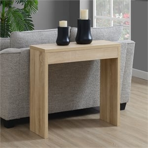 Convenience Concepts Northfield Entryway Hall Table in Weathered White Wood