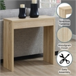 Convenience Concepts Northfield Entryway Hall Table in Weathered White Wood