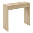 Convenience Concepts Northfield Entryway Hall Table in Weathered White Wood
