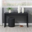 Northfield Weave Hall Console Table/Desk in Black Wood Finish