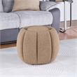 Designs4Comfort Daisy Storage Ottoman with Reversible Tray Lid in Tan Fabric