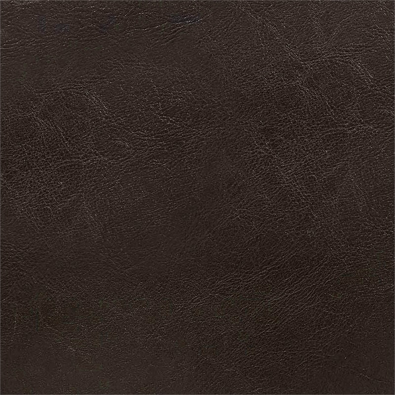 Designs4Comfort Oscar Storage Ottoman w/Reversible Tray in Espresso Faux Leather