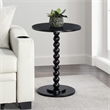Classic Accents Venetian Islands Spindle Table in Black Wood Finish