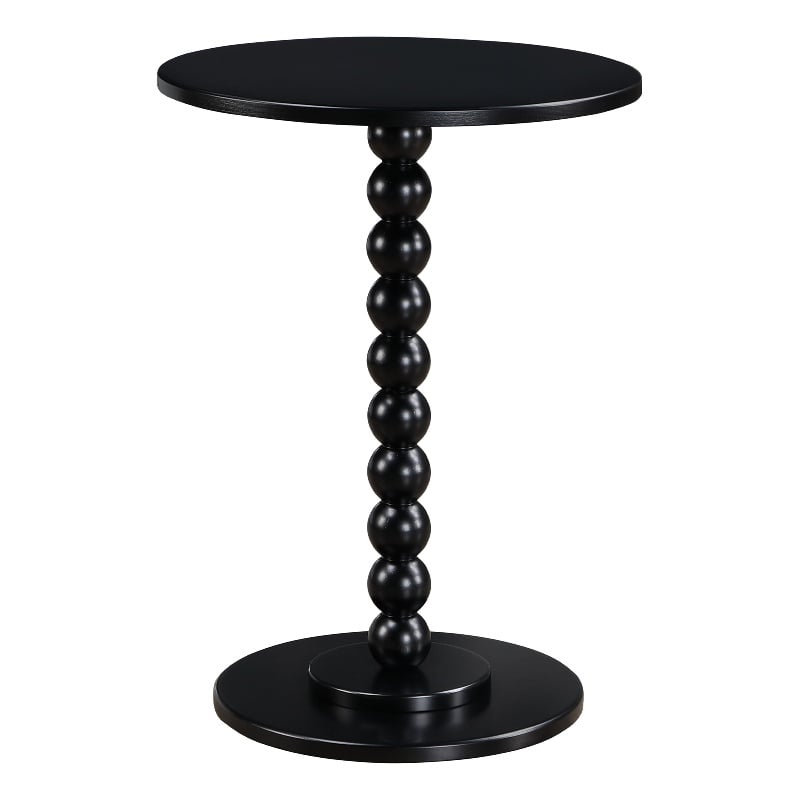 Classic Accents Venetian Islands Spindle Table in Black Wood Finish