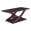 Convenience Concepts Newport Criss-Cross Coffee Table in Espresso Wood Finish