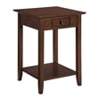 Convenience Concepts American Heritage Square End Table in Espresso Wood Finish
