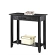 Convenience Concepts American Heritage Hall Table in Black Wood Finish