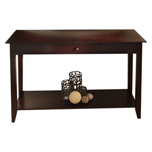 american heritage console table with drawer