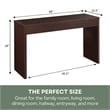 Convenience Concepts Northfield Wall Console in Espresso Wood Finish