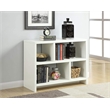 Convenience Concepts Northfield Bookend Console Table in White Wood Finish