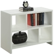 Convenience Concepts Northfield Bookend Console Table in White Wood Finish